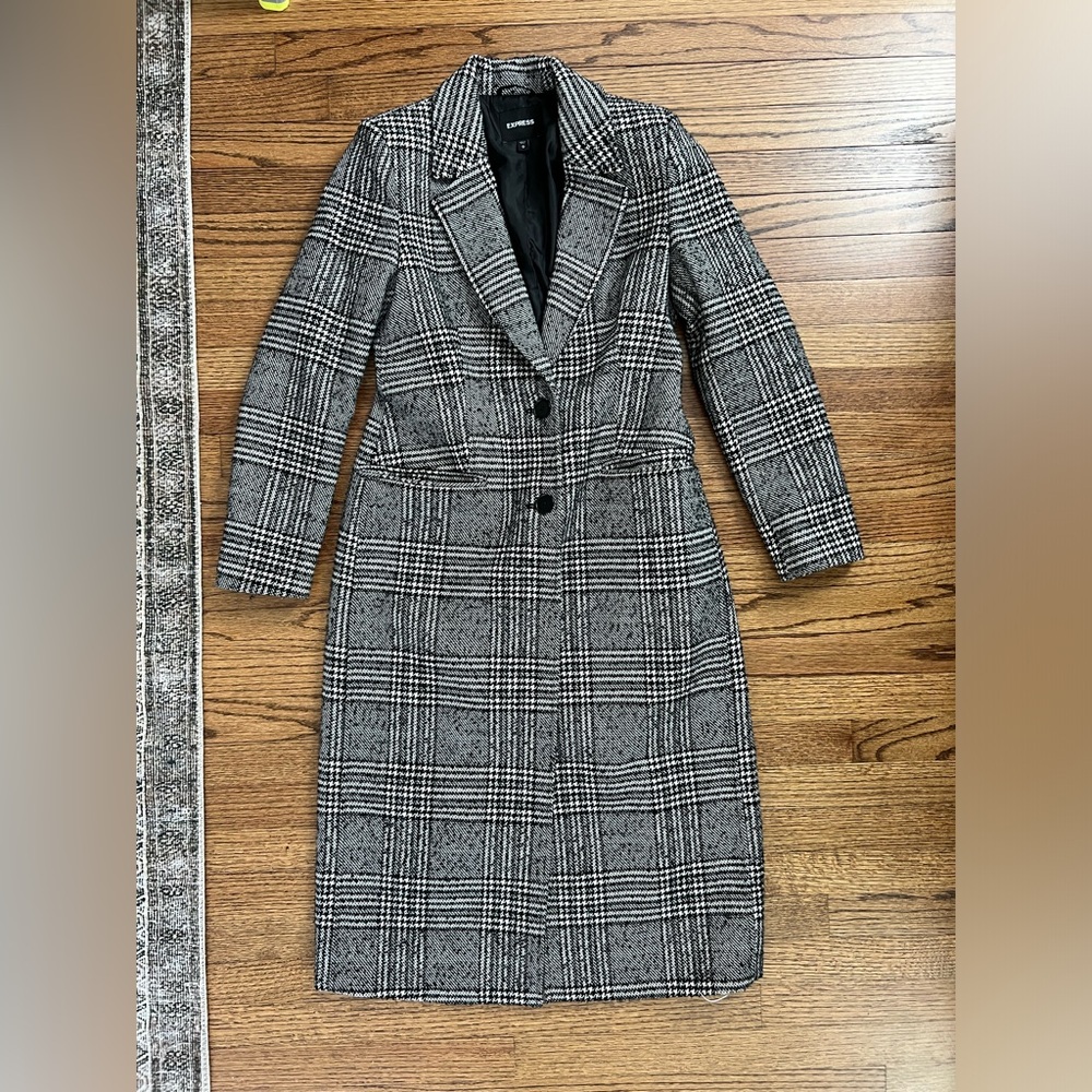 Express Long Houndstooth Jacket - image 2